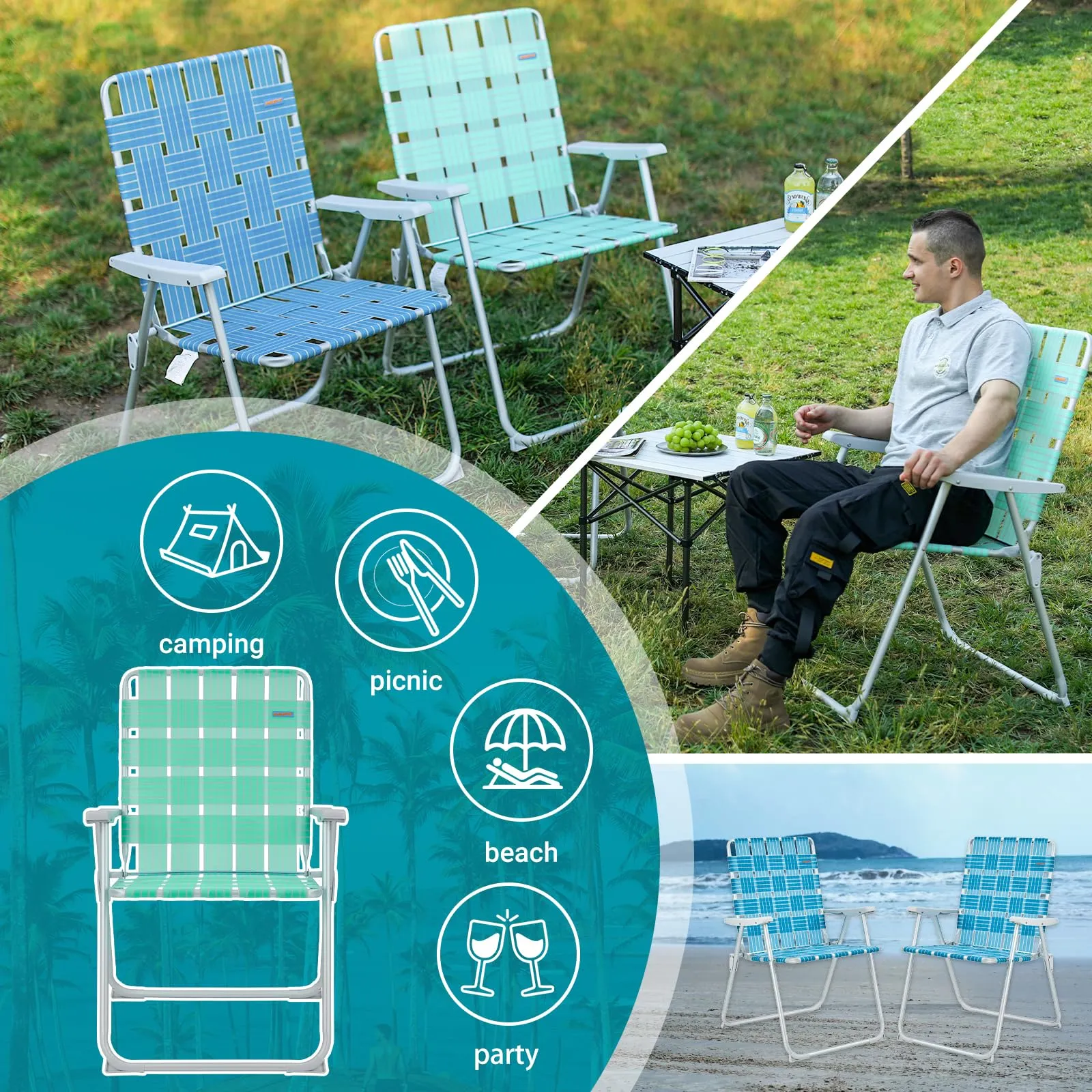 WEJOY Beach Chair - South Molle Series