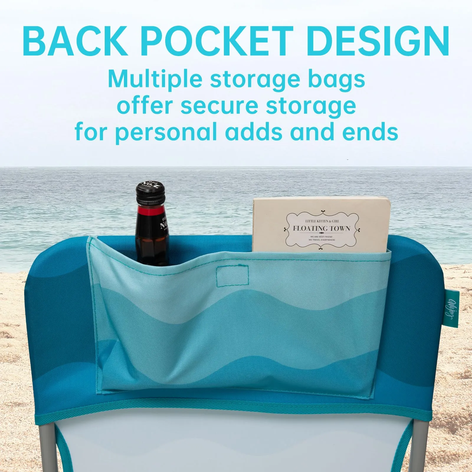 WEJOY Folding Beach Chair Outward Lawn Chair
