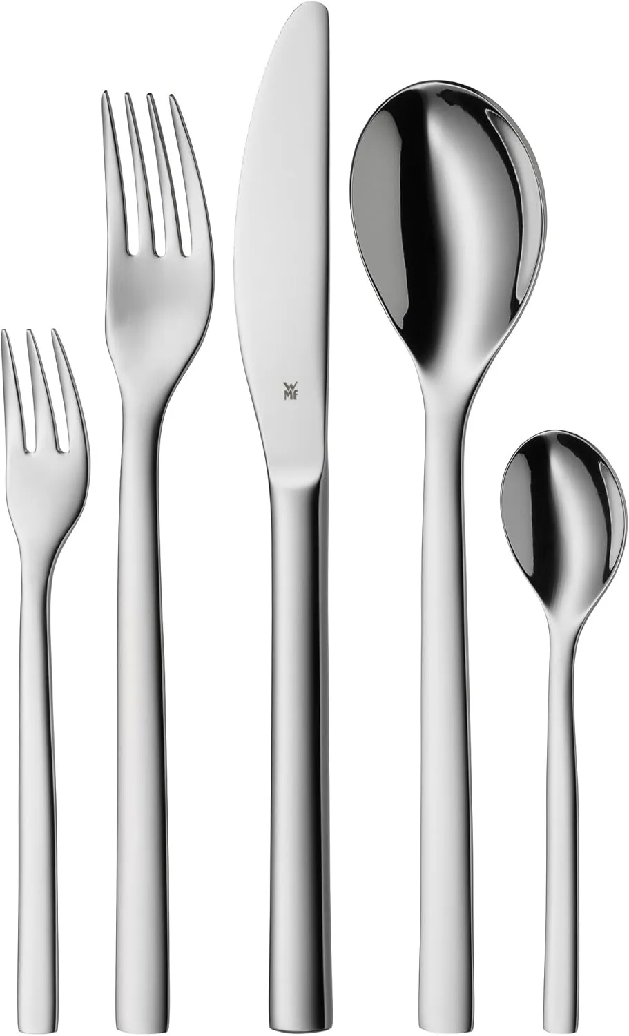 WMF Atria 1276919990 Cutlery Set for 6 People, Polished Stainless Steel, 30 Pieces