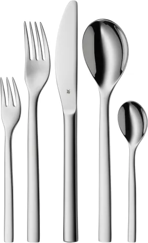 WMF Atria 1276919990 Cutlery Set for 6 People, Polished Stainless Steel, 30 Pieces