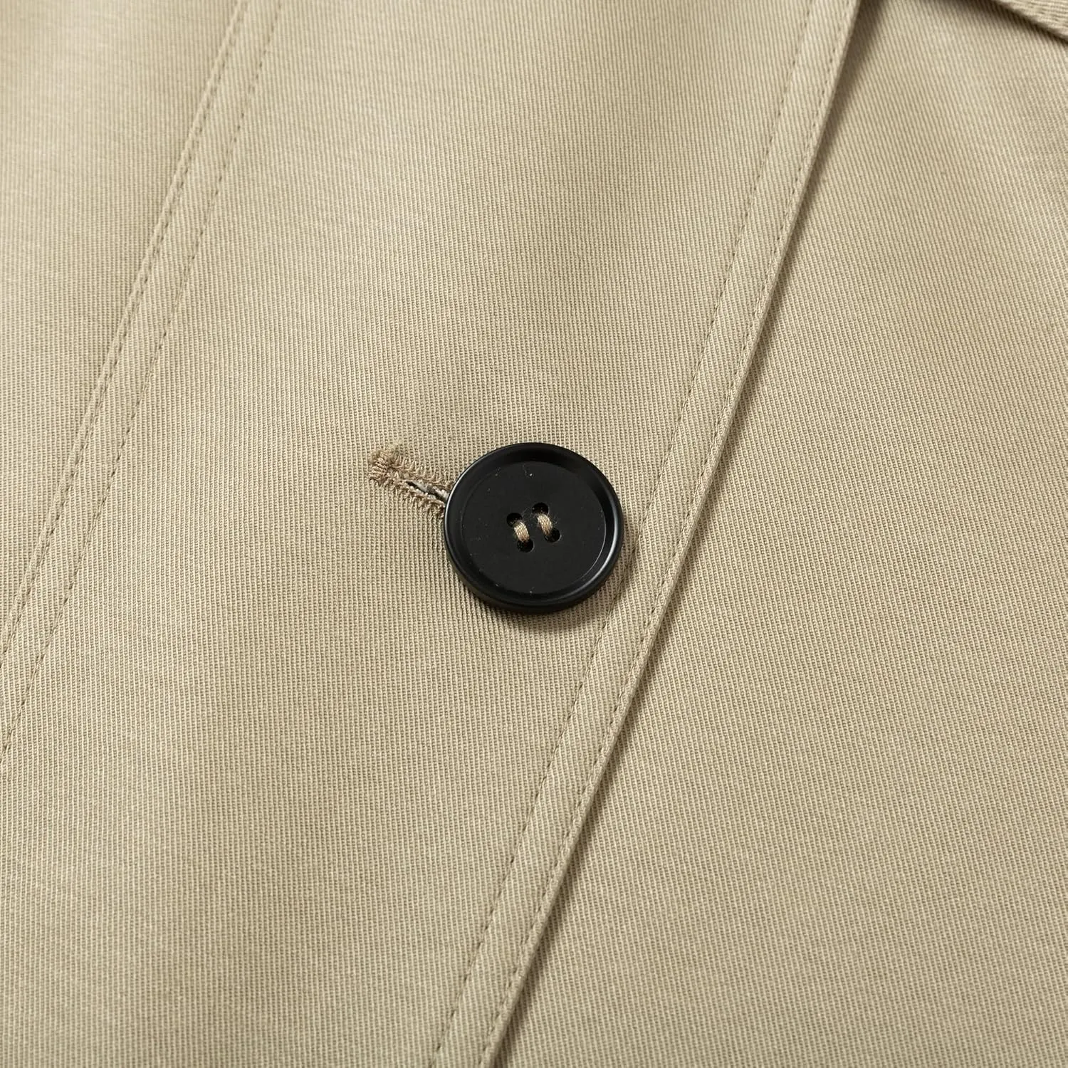 Women's Single Breasted Classic Solid Color Cotton Linen Long Hooded Trench Coat