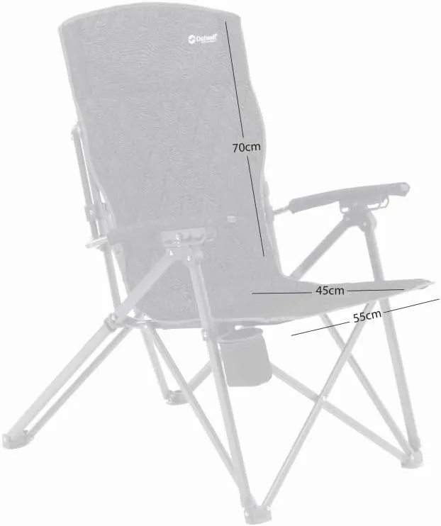 x Camping Chair, 61 x 85 x 90 cm, Black