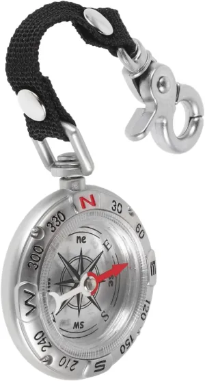 Zinc Alloy Compass Keyring Survival Mini Compass for Hiking Camping Backpacking
