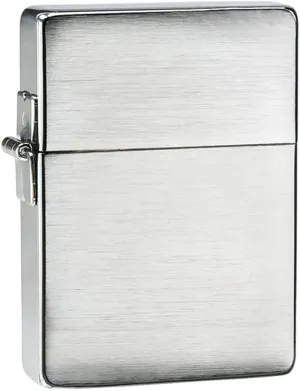 Zippo 1935 Replica Brushed Chrome Without Slashes Pocket Lighter