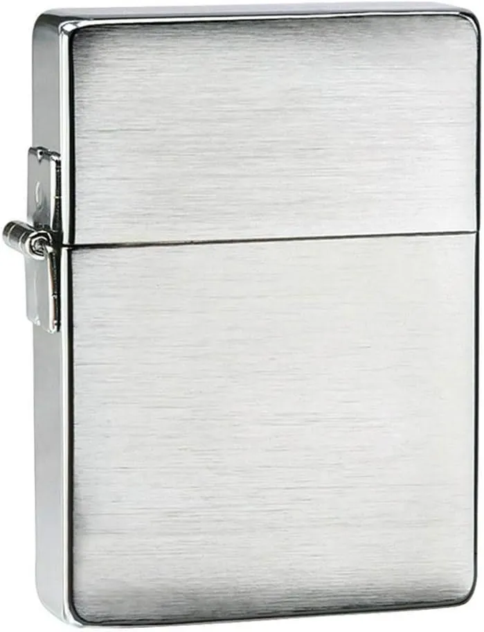 Zippo 1935 Replica Brushed Chrome Without Slashes Pocket Lighter