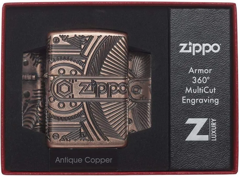 Zippo Armor Deep Carve Lighters
