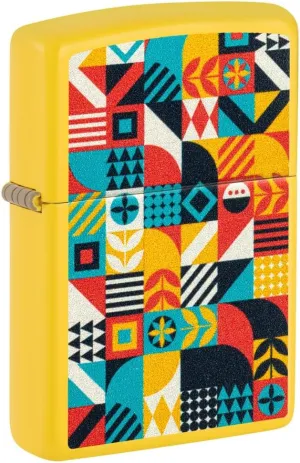 Zippo Barn Quilt Design Sunflower Pocket Lighter
