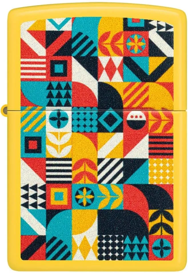 Zippo Barn Quilt Design Sunflower Pocket Lighter