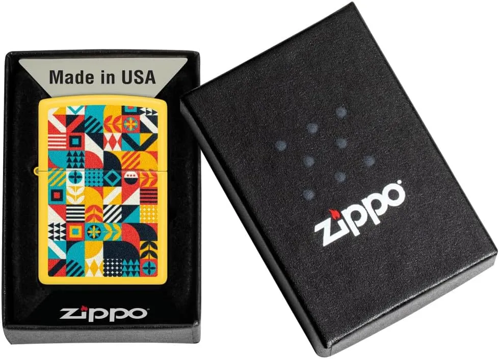 Zippo Barn Quilt Design Sunflower Pocket Lighter