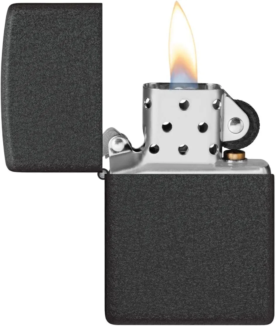 Zippo Black Crackle Pocket Lighter