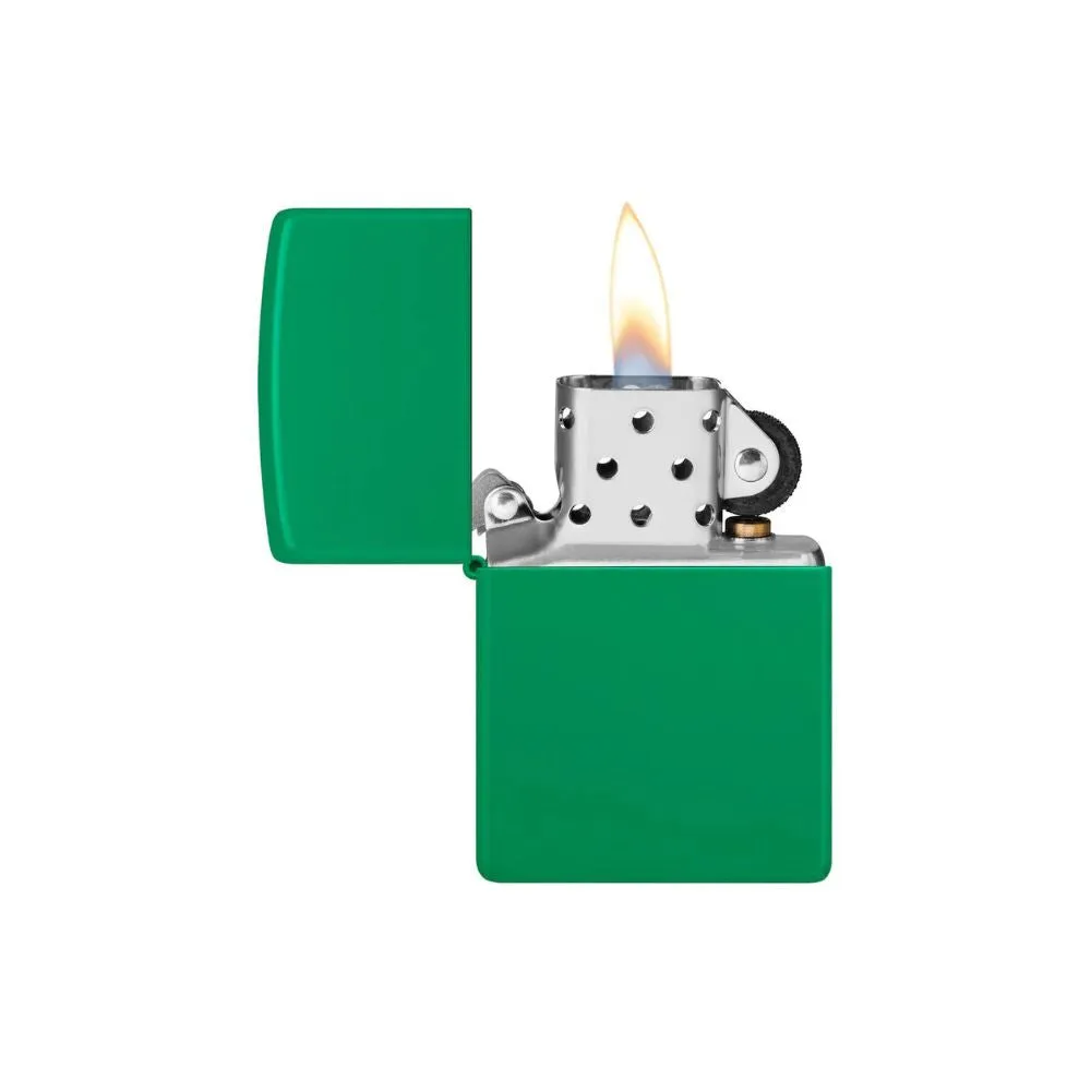 Zippo Classic Grass Green Matte Lighter