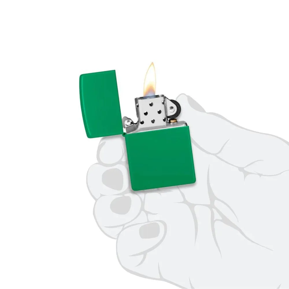 Zippo Classic Grass Green Matte Lighter