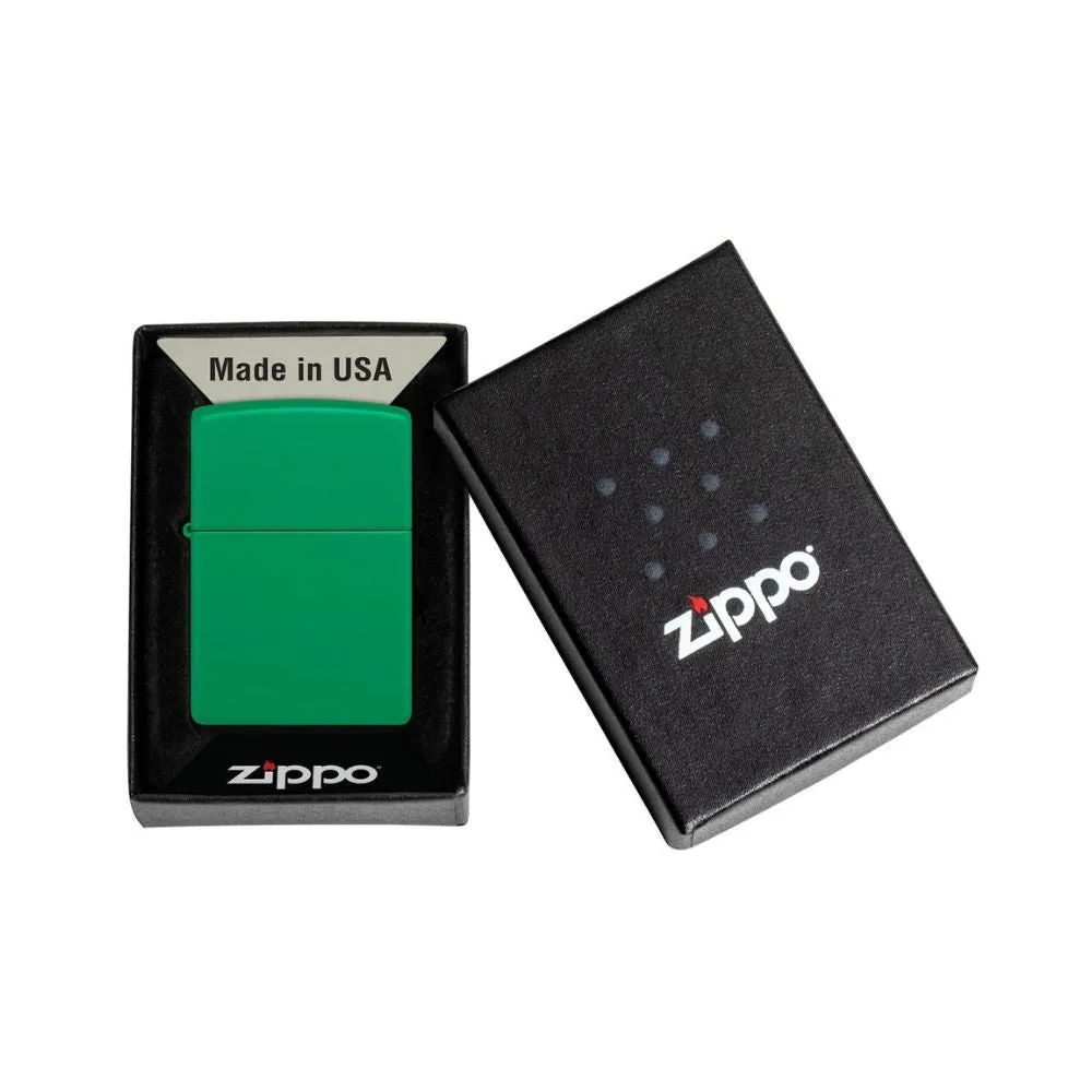 Zippo Classic Grass Green Matte Lighter