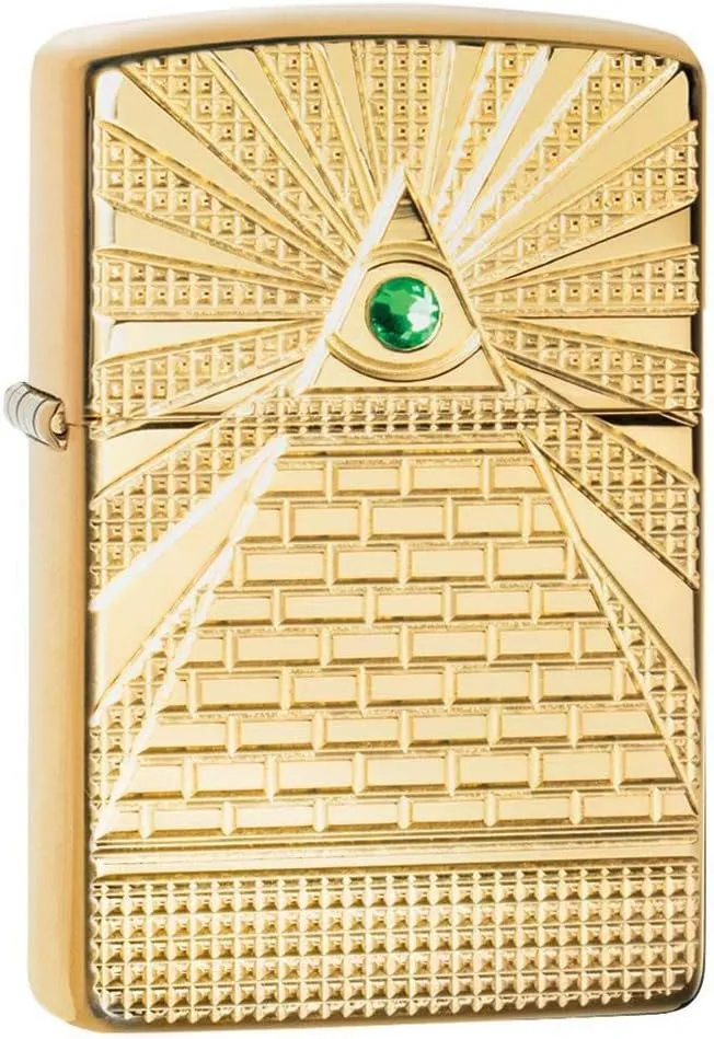 Zippo Eye of Providence High Polish Brass Design Pocket Lighter