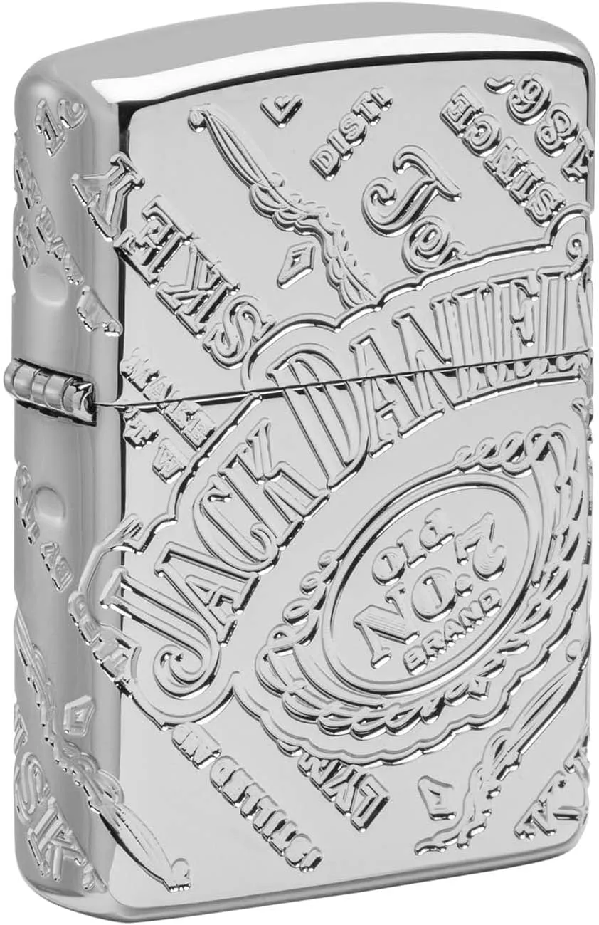 Zippo Lighter: Armor Jack Daniel's MultiCut - High Polish Chrome 49869