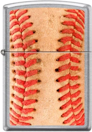 Zippo Lighter- Baseball Ball Stitching Street Chrome Windproof Lighter #Z5228