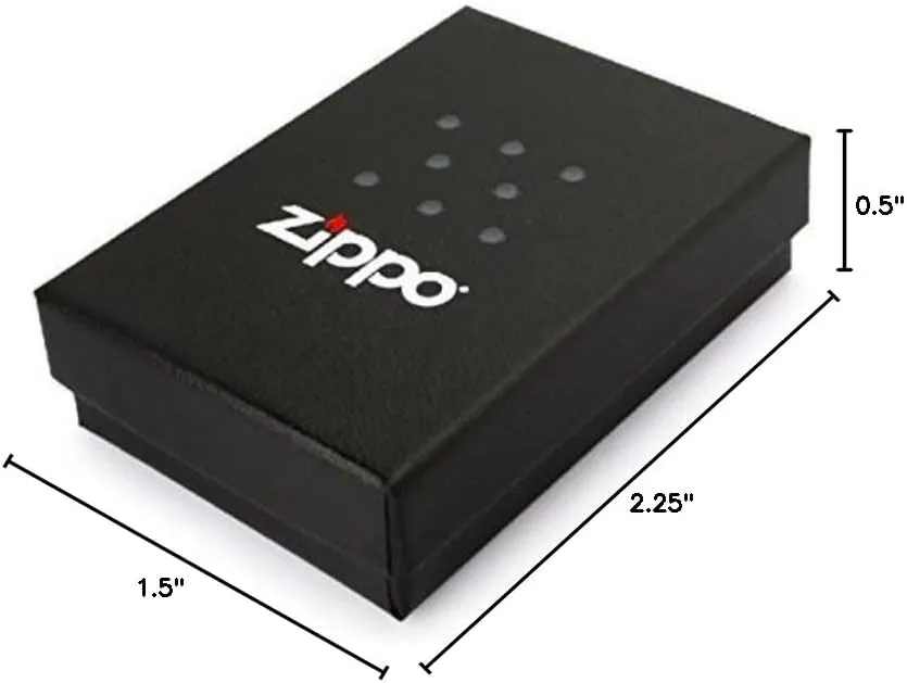 Zippo Lighter- Black Raven Bird Crow White Matte Windproof Lighter #Z5097
