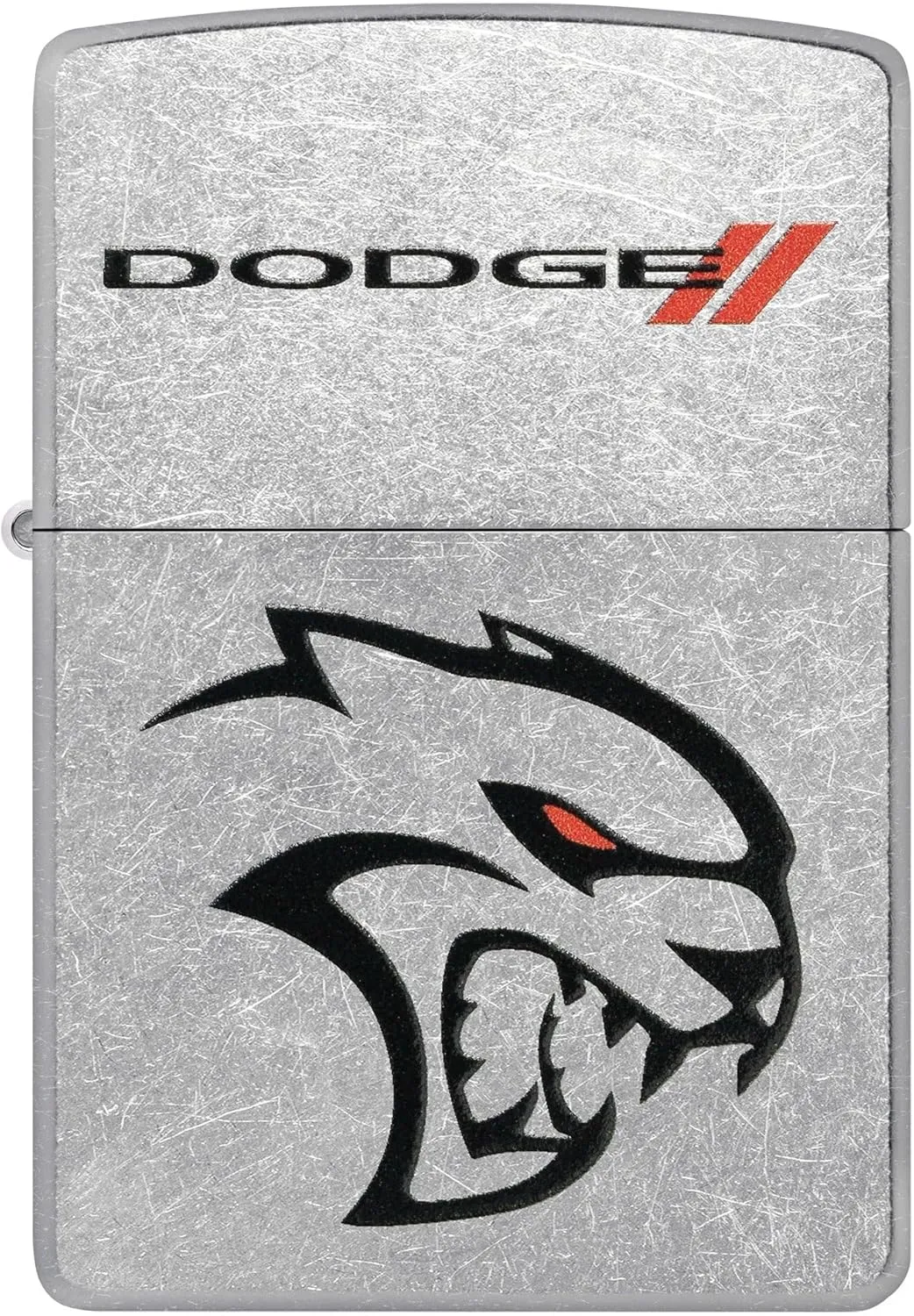 Zippo Lighter Dodge Hellcat, Windproof, Custom Designed, Stainless Steel Body
