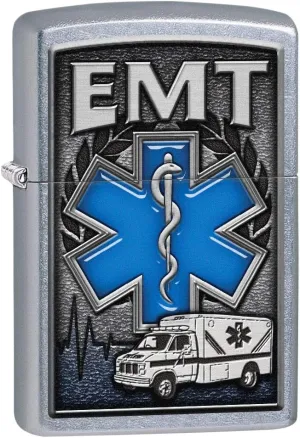 Zippo Lighter: EMT, Ambulance - Street Chrome 80750