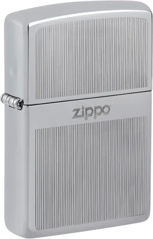 Zippo Lighter: Engraved Design - High Polish Chrome 81490