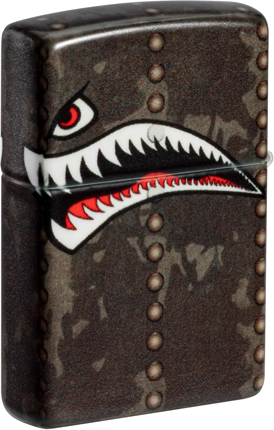 Zippo Lighter: Fighter Plane Nose Art, Shark Teeth - 540 Color 81434