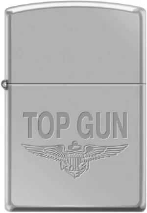 Zippo Lighter- for US Navy Top Gun Pilot Wings Fighters Weapons School High Polish Windproof Lighter Top Gun #Z5544