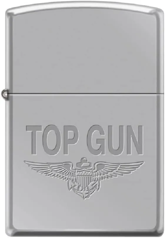 Zippo Lighter- for US Navy Top Gun Pilot Wings Fighters Weapons School High Polish Windproof Lighter Top Gun #Z5544