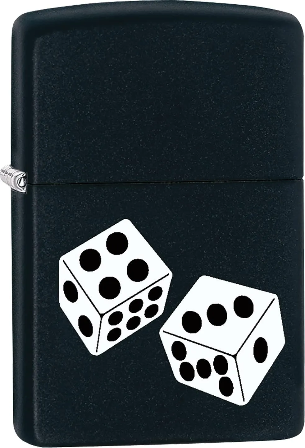 Zippo Lighter - Pair of Dice Black Matte Windproof Lighter #Z443