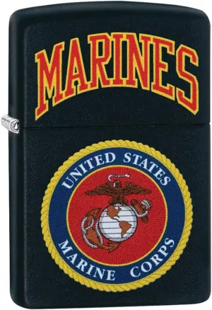 Zippo Lighter – Personalized Custom Message Engraved USMC Marine Military US Army Windproof Lighter