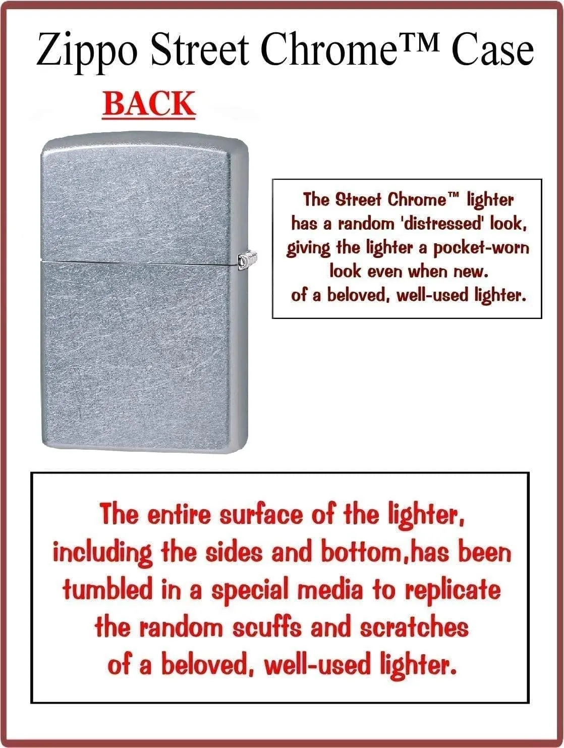 Zippo Lighter-Pirate Flag 3D Street Chrome Windproof Lighter #Z5390