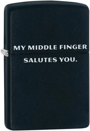 Zippo Middle Finger Design Pocket Lighter, Multi, One Size (29867)