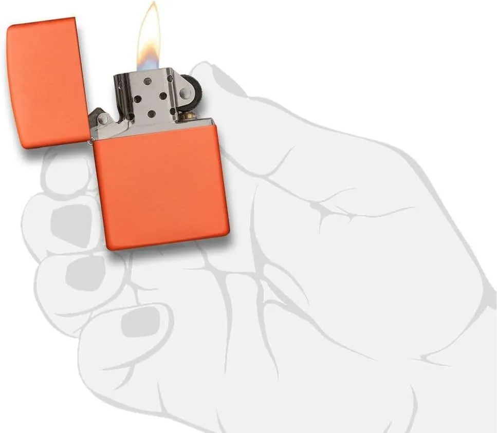 Zippo Orange Matte Lighter - 231