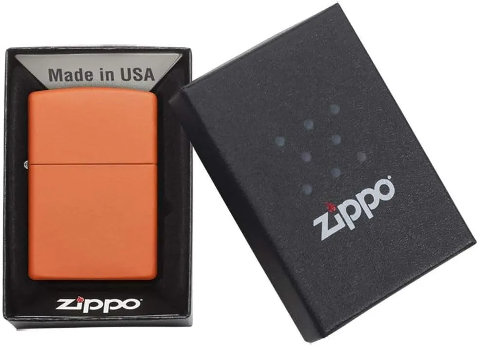 Zippo Orange Matte Lighter - 231