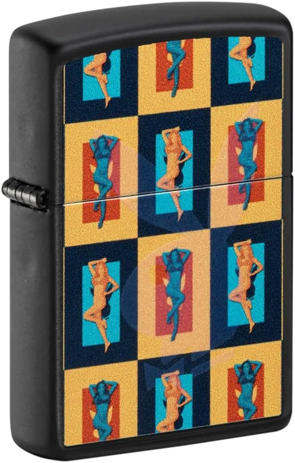 Zippo Playboy Black & White Rabbit Pocket Lighter