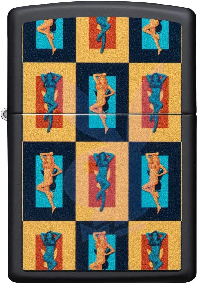 Zippo Playboy Black & White Rabbit Pocket Lighter