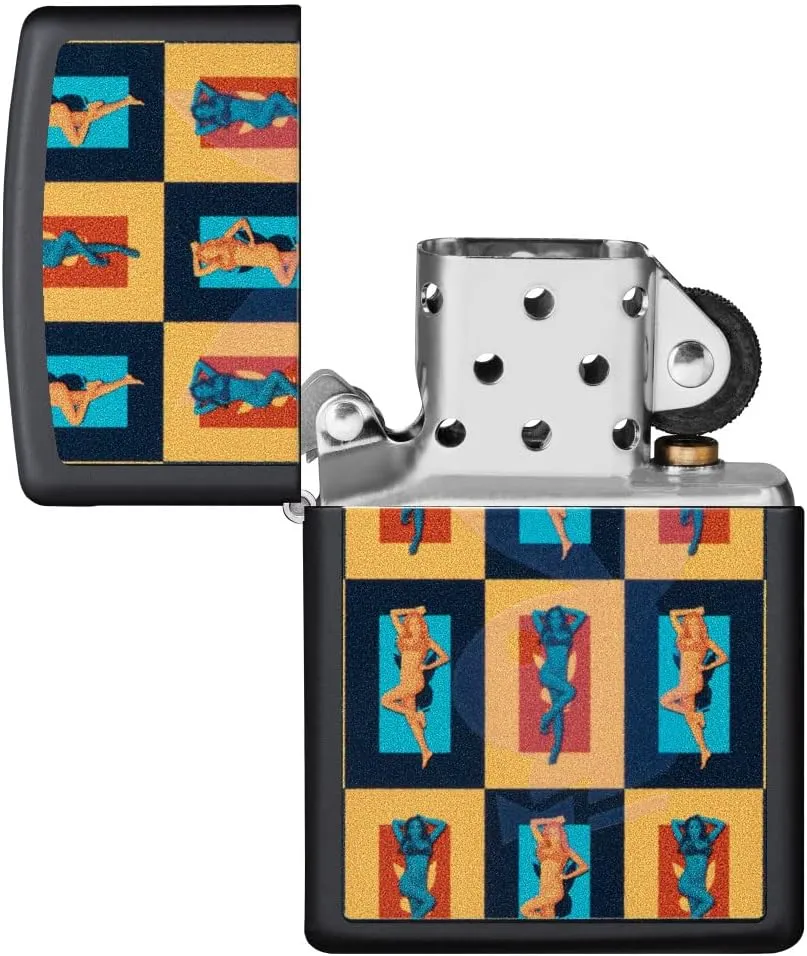 Zippo Playboy Black & White Rabbit Pocket Lighter