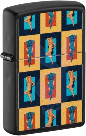 Zippo Playboy Black & White Rabbit Pocket Lighter