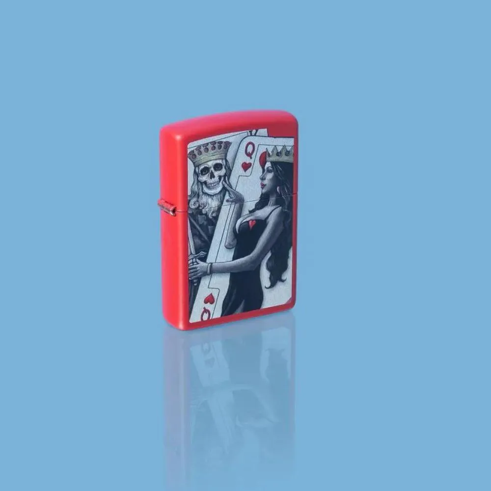 Zippo Skull King Queen Beauty Lighter