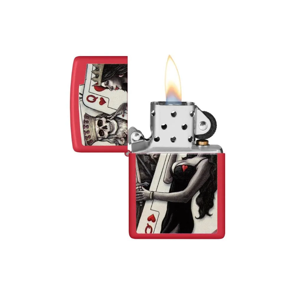 Zippo Skull King Queen Beauty Lighter