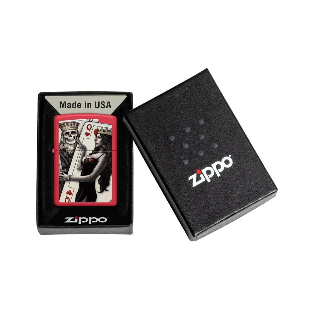 Zippo Skull King Queen Beauty Lighter