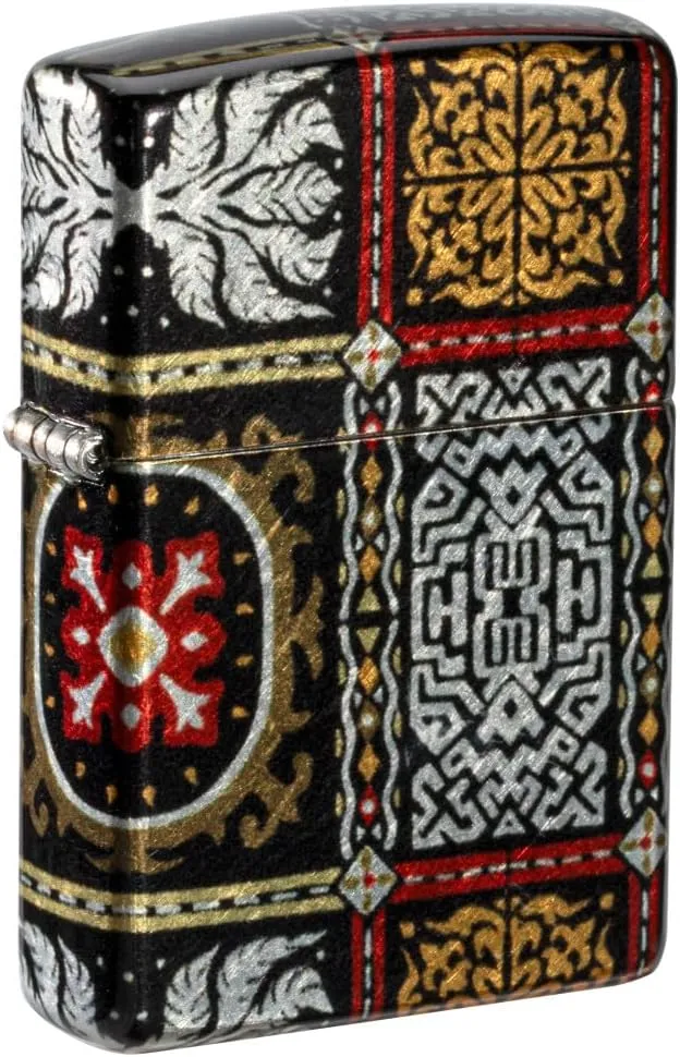Zippo Tapestry Pattern Design Pocket Lighter