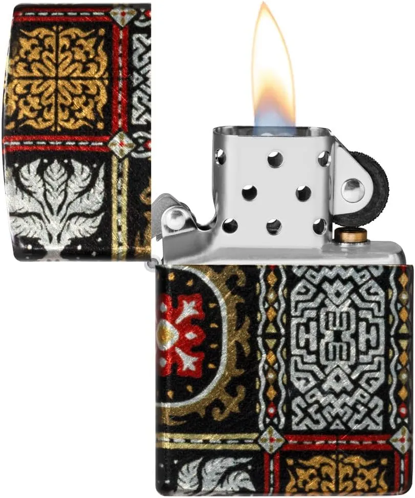 Zippo Tapestry Pattern Design Pocket Lighter