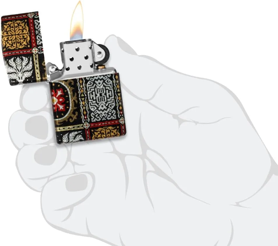 Zippo Tapestry Pattern Design Pocket Lighter