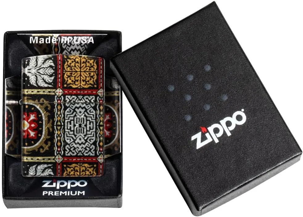 Zippo Tapestry Pattern Design Pocket Lighter