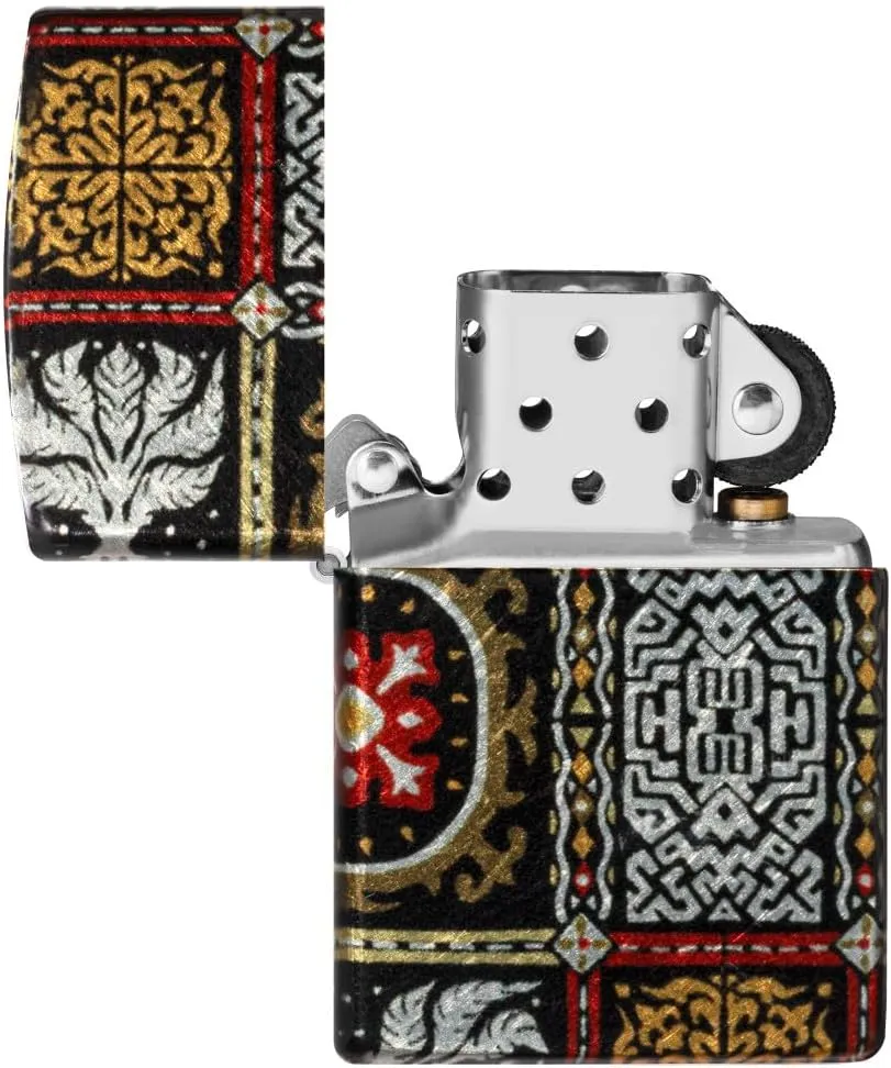 Zippo Tapestry Pattern Design Pocket Lighter