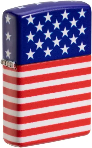 Zippo unisex-adult American Flag, 540 Color Matte US Flag
