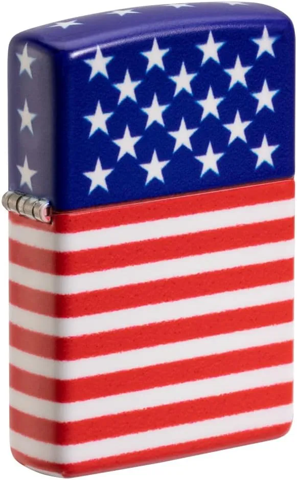 Zippo unisex-adult American Flag, 540 Color Matte US Flag