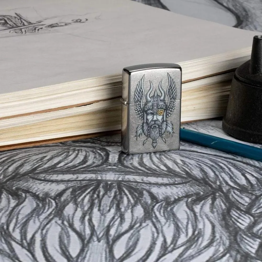Zippo Viking Warrior Design Lighter
