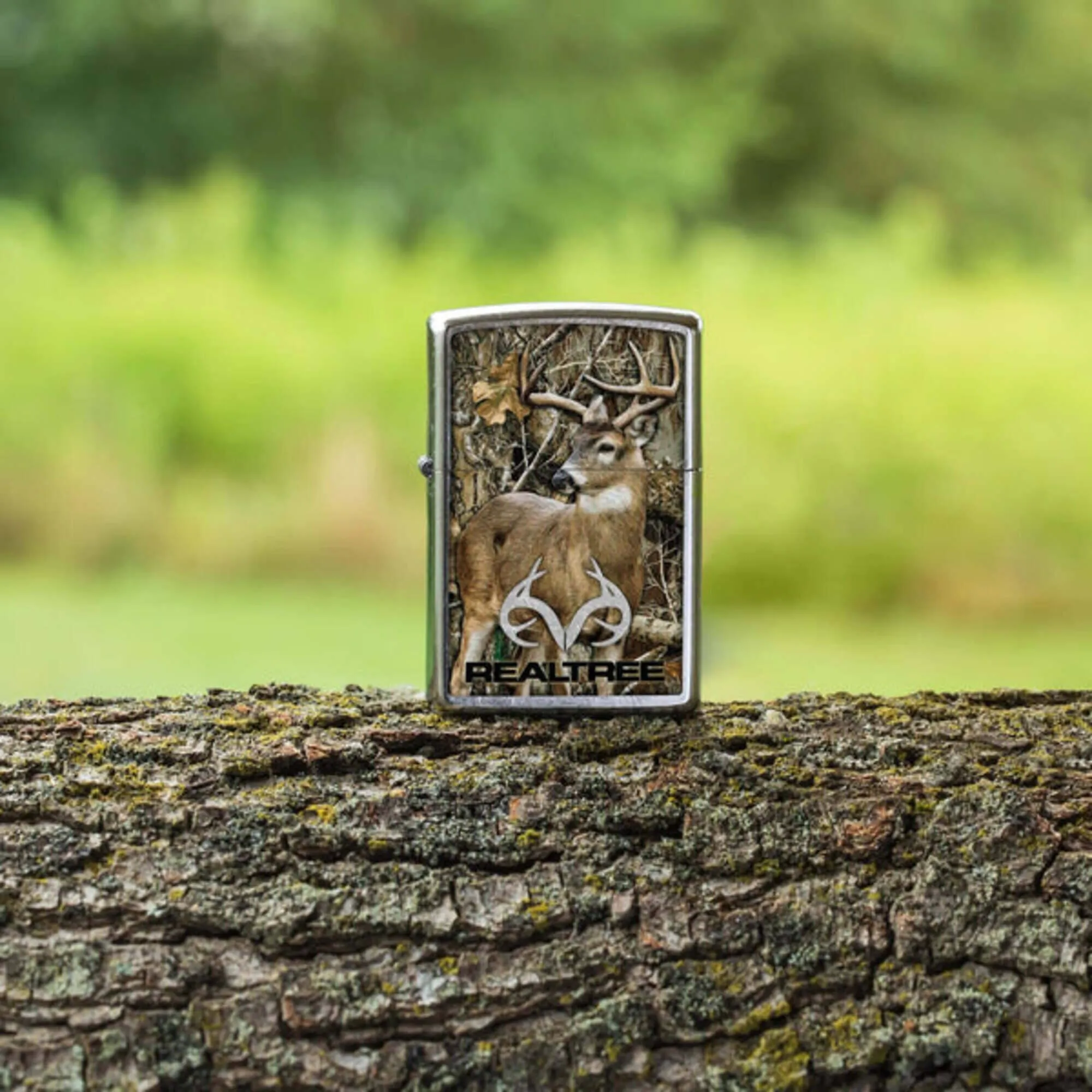 Zippo Windproof Lighter Realtree Edge Logo Classic Street Chrome Finish 46224