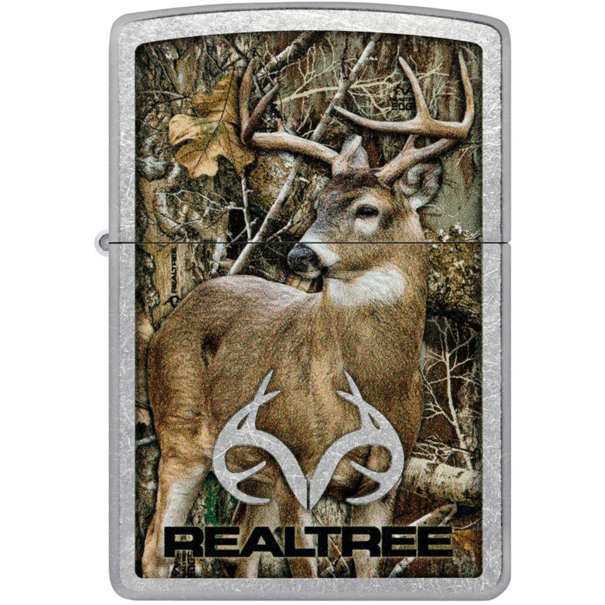 Zippo Windproof Lighter Realtree Edge Logo Classic Street Chrome Finish 46224